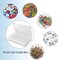 2 Pack Plastic Organizer Container Box, 36 Grids Clear Plastic Parts Organizer Box, for Beads, Art DIY, Crafts, Jewelry, Fishing Tackle with Label Stickers
